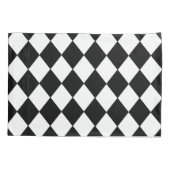 白黒ピローケ市松模様にース 枕カバー (裏面)