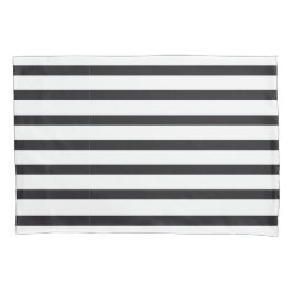 白黒ピローストライプのロケース 枕カバー