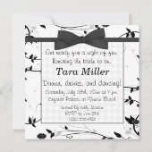 白黒ピンアップバチェロレッテ 招待状 (裏面)