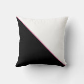 白黒ピンクラブクッション装飾用クッション クッション (裏面)