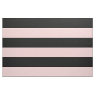 白黒ピンク幅ストライプ大スケール ファブリック