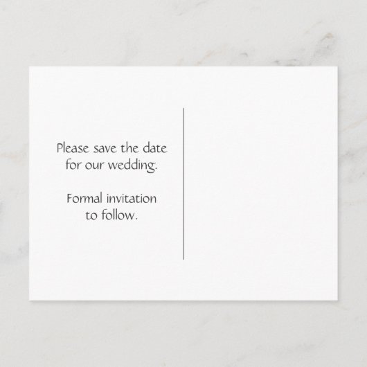 白黒ピンク水玉模様保存日付 案内ポストカード (裏面)