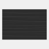 白黒ピンストライプ ラッピングペーパーシート (正面3)