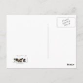 白黒ピント絵を描ホースバイビアールポストカード ポストカード (裏面)