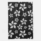 白黒ピンホイール キッチンタオル (縦)