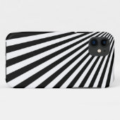 白黒ファンキーなストライプの継ぎ目が無いグラフィック Case-Mate iPhoneケース (裏面(横))