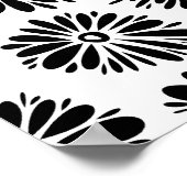 白黒ファンキーフローラ ポスター (角)