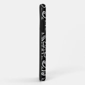 白黒ファンキー花iPhone 5ケース Case-Mate iPhoneケース (裏面/右)