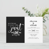 白黒ファンシー無し愛結婚の 招待状 (スタンド正面)