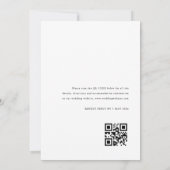 白黒ファンシー結婚式招待状なし 招待状 (裏面)