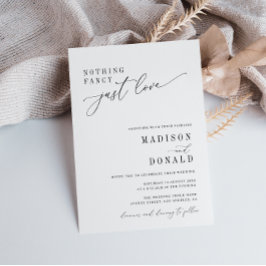 白黒ファンシー結婚式招待状なし 招待状