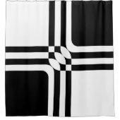 白黒ファンタジー シャワーカーテン (正面)