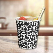 白黒ファームカウスポット誕生日 紙コップ