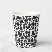 白黒ファームカウスポット誕生日 紙コップ (裏面)