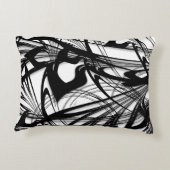 白黒ファーングレン アクセントクッション (裏面)