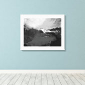 白黒フィクション絵画ズ キャンバスプリント (インサイチュ (ウッドフロア))