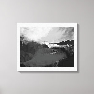 白黒フィクション絵画ズ キャンバスプリント
