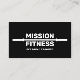 白黒フィットネスパーソナルトレーナー訓練 名刺
