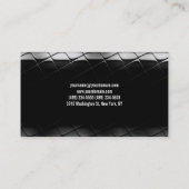 白黒フィットネスモダン名刺 名刺 (裏面)