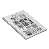 白黒フィルター付きフォトコラージュ ノートブック (右側)