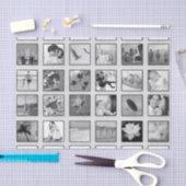 白黒フィルター付きフォトコラージュ 薄葉紙 (クラフト)