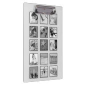 白黒フィルター付き四角カスタム形フォトコラージュ クリップボード (右)