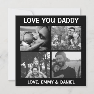 白黒フィルタ Love You Daddyの写真