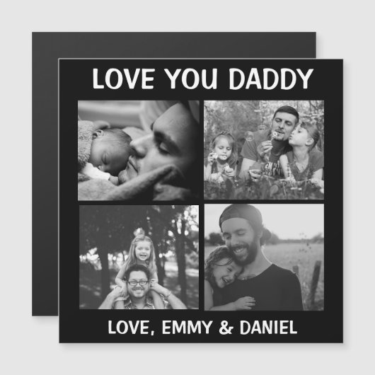 白黒フィルタ | Love You Daddy (正面/裏面)