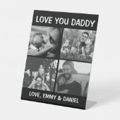 白黒フィルタ | Love You Daddy 台座サイン (正面)