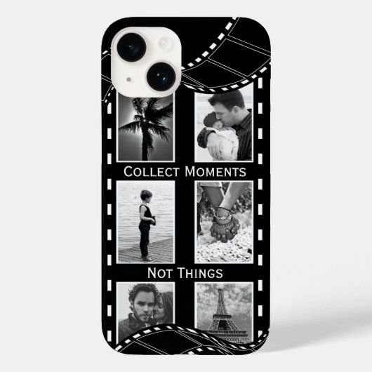 白黒フィルムリールのカスタム写真 Case-Mate iPhoneケース (裏面)