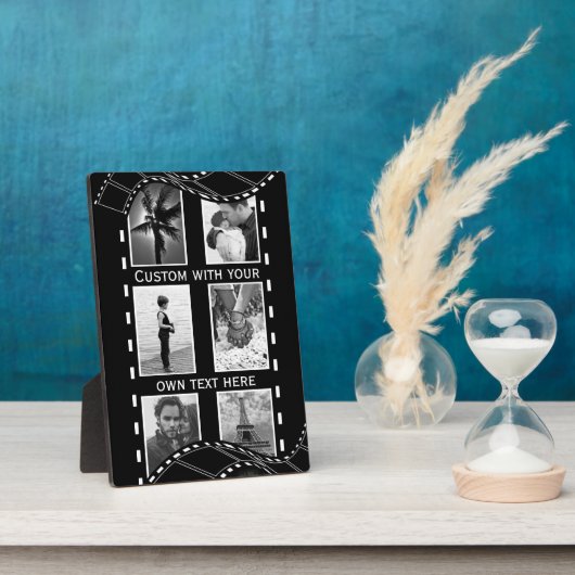 白黒フィルムリール フォトプラーク (側面)