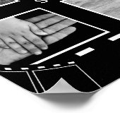 白黒フィルムリール ポスター (角)