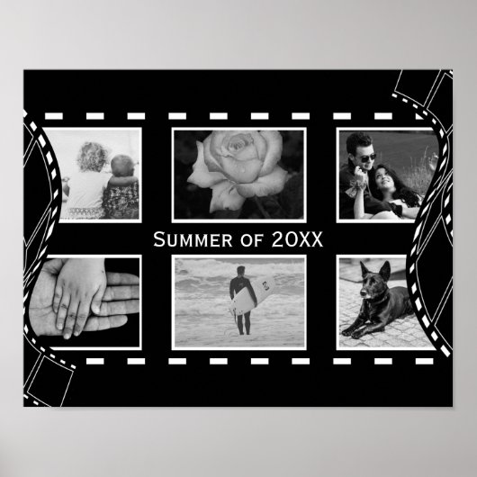 白黒フィルムリール ポスター (正面)