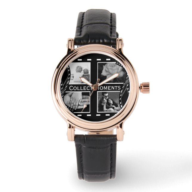 白黒フィルムリール 腕時計 (正面)