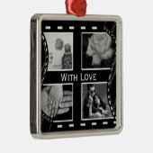 白黒フィルム巻き枠 メタルオーナメント (右)