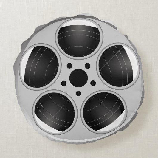 白黒フィルム巻き枠 ラウンドクッション (裏面)