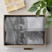 白黒フィールド牛の写真デコページ 薄葉紙 (ギフト)