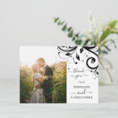 白黒フェスティバルスワール写真 サンキューカード (スタンド正面)