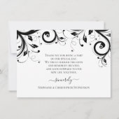 白黒フェスティバルスワール写真 サンキューカード (裏面)