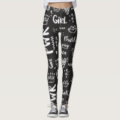 白黒フェスティバルレギンス レギンス (正面)