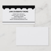 白黒フェンシング名刺 名刺 (正面/裏面)