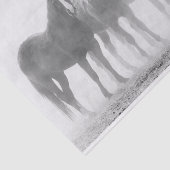 白黒フェードアウトの馬 薄葉紙 (詳細)