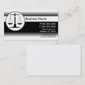 白黒フェード法ジャスティスはかりで測カード 名刺 (正面/裏面)