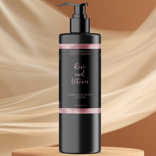 白黒フォイルフェイク化粧品ボトルラベル スパークリングワインラベル