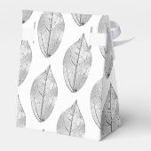 白黒フォイル結婚式の引き出物サンキュー フェイバーボックス (裏面サイド)