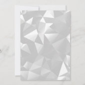 白黒フォギー誕生日招待状 招待状 (裏面)