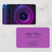 白黒フォトグラファーのカメラ 名刺 (正面/裏面)