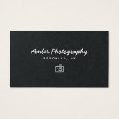 白黒フォトグラファーカスタムの名刺 (正面)