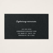 白黒フォトグラファーカスタムの名刺 (裏面)