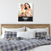 白黒フォトコラージギフトハッピーマザーズデイ キャンバスプリント (インサイチュ (寝室))